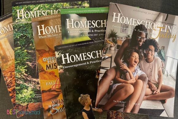 I think that my partial stack of Homeschooling Today Magazine shows how much I love this encouraging resource that is here to encourage homeschool moms!