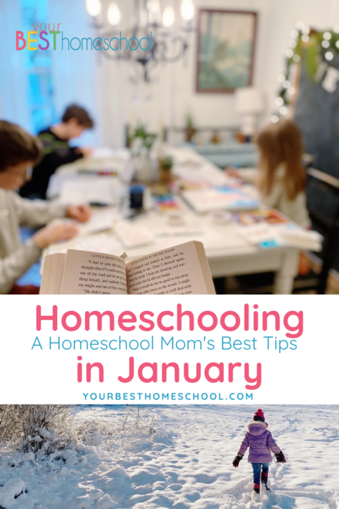 Here is a homeschool mom's best tips for homeschooling in January! Comfy learning with art lessons, nature study and more learning activities!