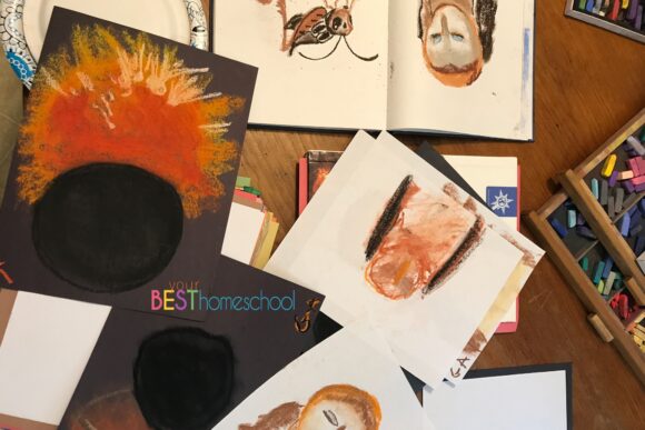 solar eclipse art lessons for homeschool