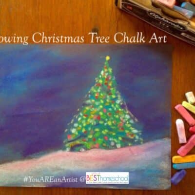 Glowing Christmas Tree Kids’ Art Tutorial Perfect for the Whole Family