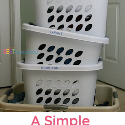 A Simple Laundry System: Life Skills for Homeschool Families