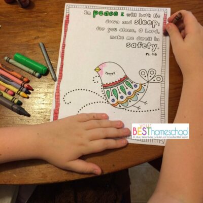 Bird-Themed Scripture Coloring Pages for Learning Bible Verses