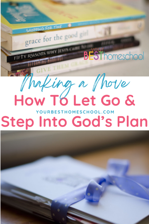 Letting go of all the stuff we accumulate in our homeschools and our lives can be difficult. Encouragement for homeschool moms.